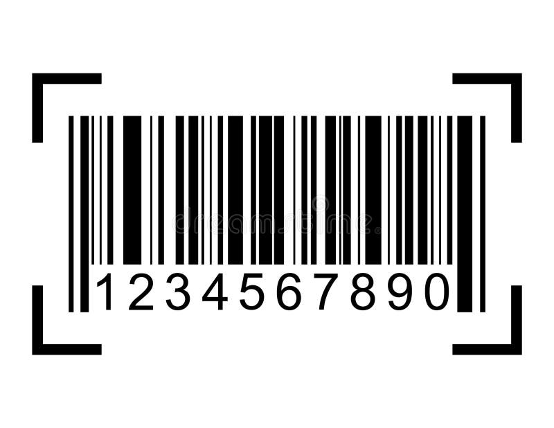 Barcode vector icon. Bar code for web flat design. Isolated illustration stock illustration