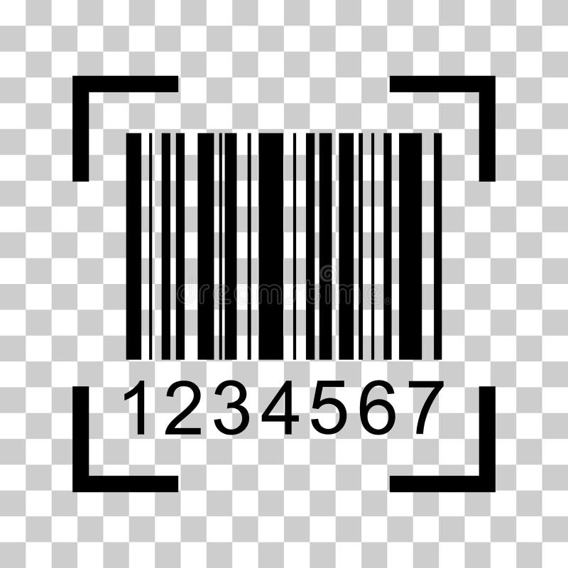 Barcode vector icon. Bar code for web flat design. Isolated illustration stock illustration