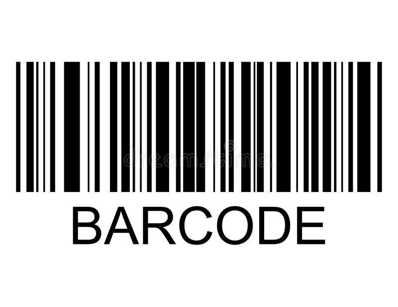 Barcode vector icon. Bar code for web flat design. Isolated illustration royalty free illustration