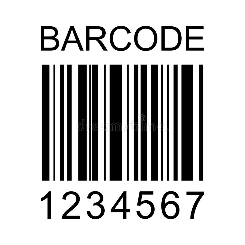 Barcode vector icon. Bar code for web flat design. Isolated illustration stock illustration