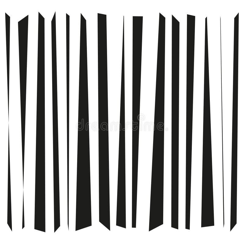 Barcode vector illustration. Vertical stripes pattern. Abstract graphic element. Black and white design. vector illustration