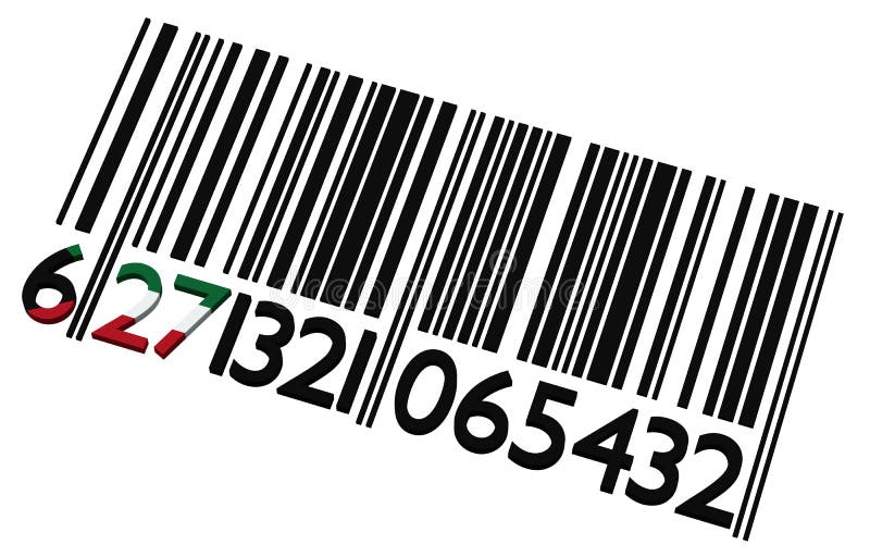 BarCodeKuwait stock abbildung. Illustration von einfuhr 175853073