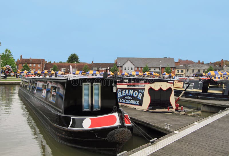 Barcos en Stratford sobre Avon imágenes de archivo libres de regalías Barcos en Stratford sobre Avon imágenes de archivo libres de regalías