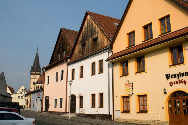 Bardejov - cidade do unesco - casas velhas foto de stock Bardejov - cidade do unesco - casas velhas foto de stock