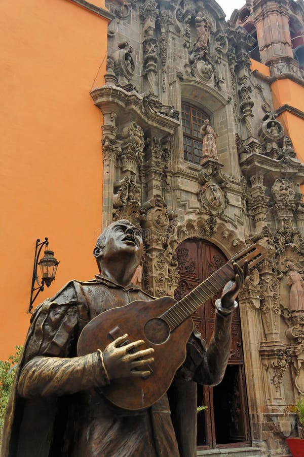 Bardo in Guanajuato Mexico royalty free stock photos Bardo in Guanajuato Mexico royalty free stock photos