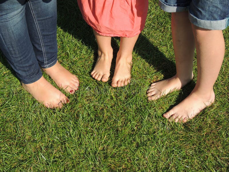 Bare Feet Ready for the Barefoot Walk Stock Image - Image of ready ...