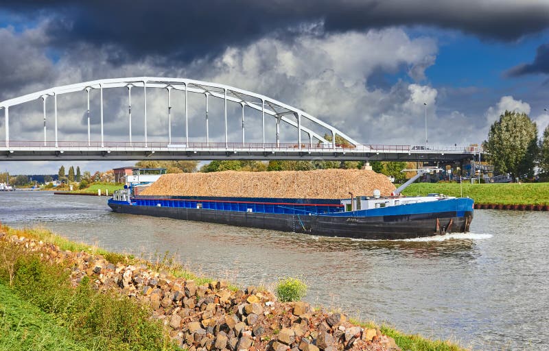 Barge on the Amsterdam canal royalty free stock photo Barge on the Amsterdam canal royalty free stock photo