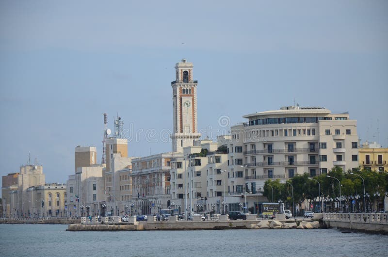 A view of Lungomare Nazario Sauro, Bari. A view of Lungomare Nazario Sauro, Bari