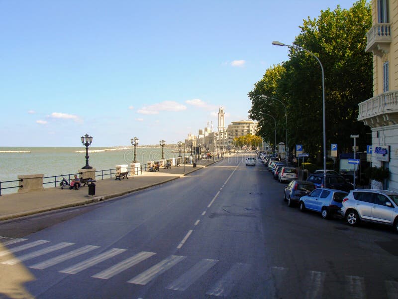 Bari, capital city of the Metropolitan City of Bari and of the Apulia region, on the Adriatic Sea, in southern Italy. Bari, capital city of the Metropolitan City of Bari and of the Apulia region, on the Adriatic Sea, in southern Italy