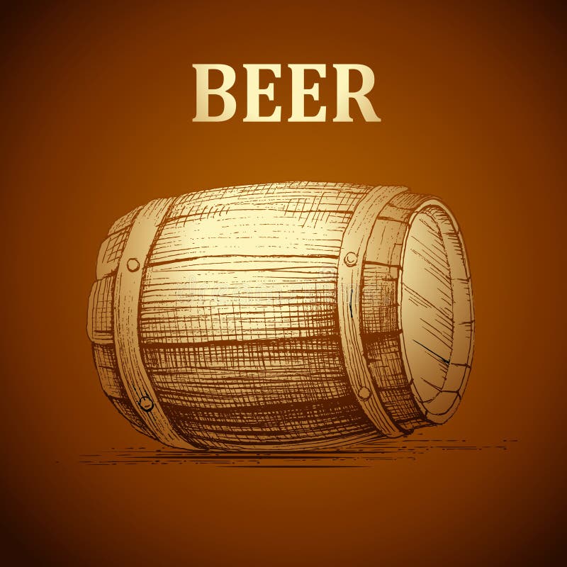 Beer keg for label, package. barrel Oktoberfest. Beer keg for label, package. barrel Oktoberfest