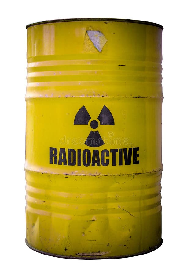 Barilotto di spreco nucleare fotografia stock libera da diritti Barilotto di spreco nucleare fotografia stock libera da diritti