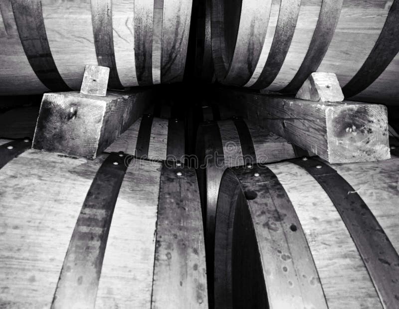 Barils dans un établissement vinicole celar image libre de droits Barils dans un établissement vinicole celar image libre de droits