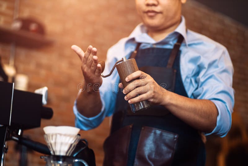 The Barista Hands on Manual Grinder Coffee for Grinding Coffee Beans at