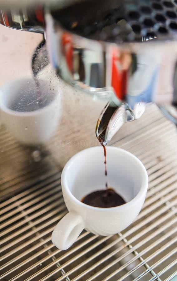 Barista Making a Cup of Coffee Soft Focus Image . Stock Photo Image