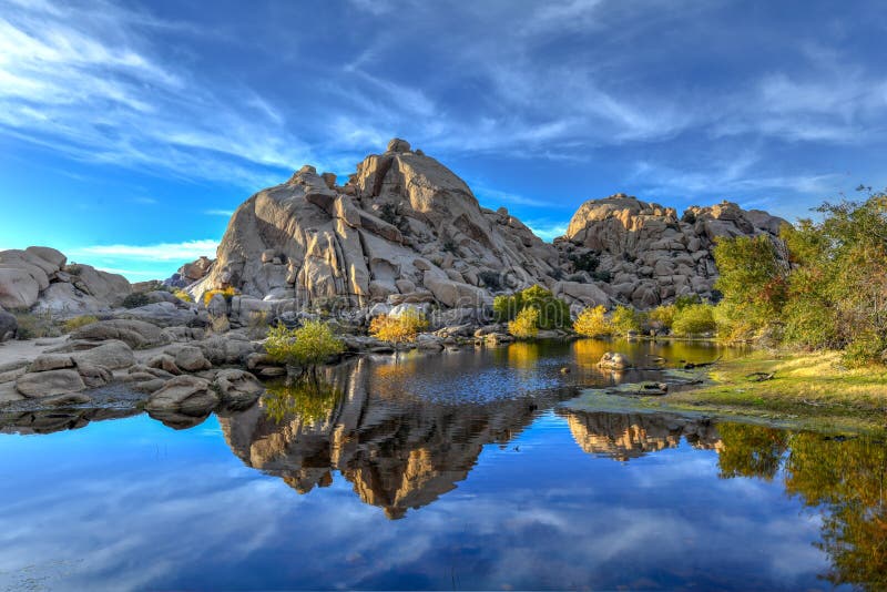 Barker Dam - Joshua Tree National Park stock photography