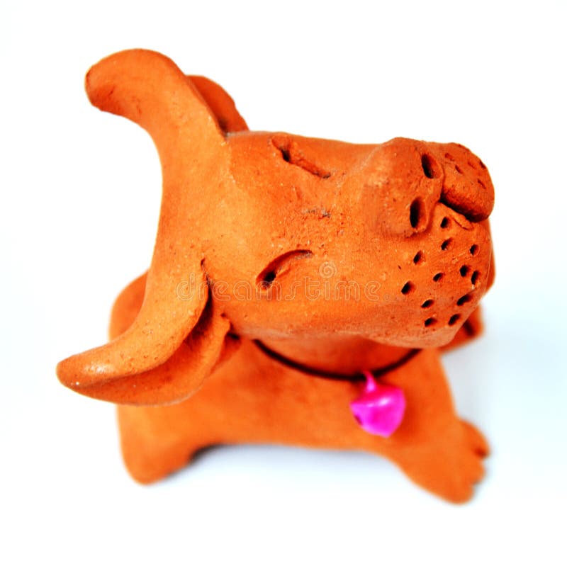 Barking dog toy stock photo. Image of symbol, white, figurine 40792562