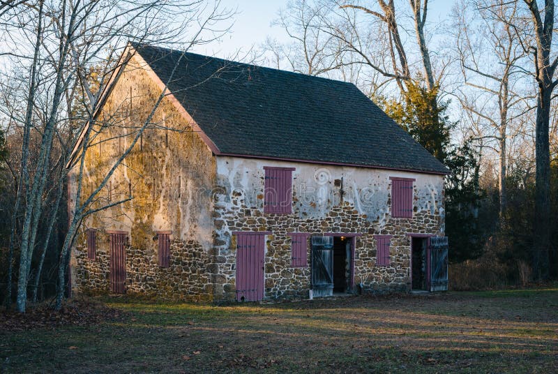 Barn at Batsto Village, in Wharton State Forest, New Jersey Stock Photo