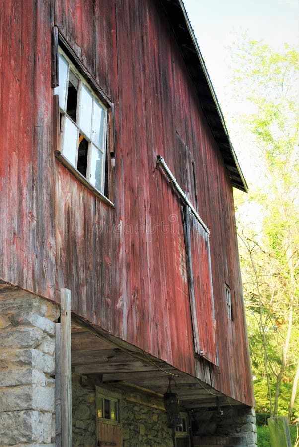 Barn with broken windows