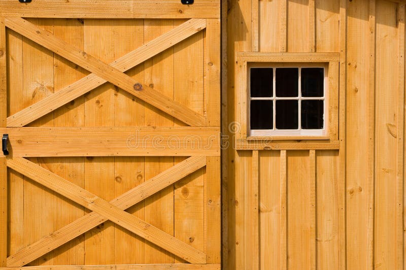Barn door and windows
