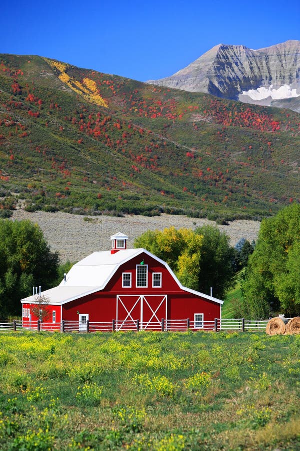 Barn and Fields in Early Autumn