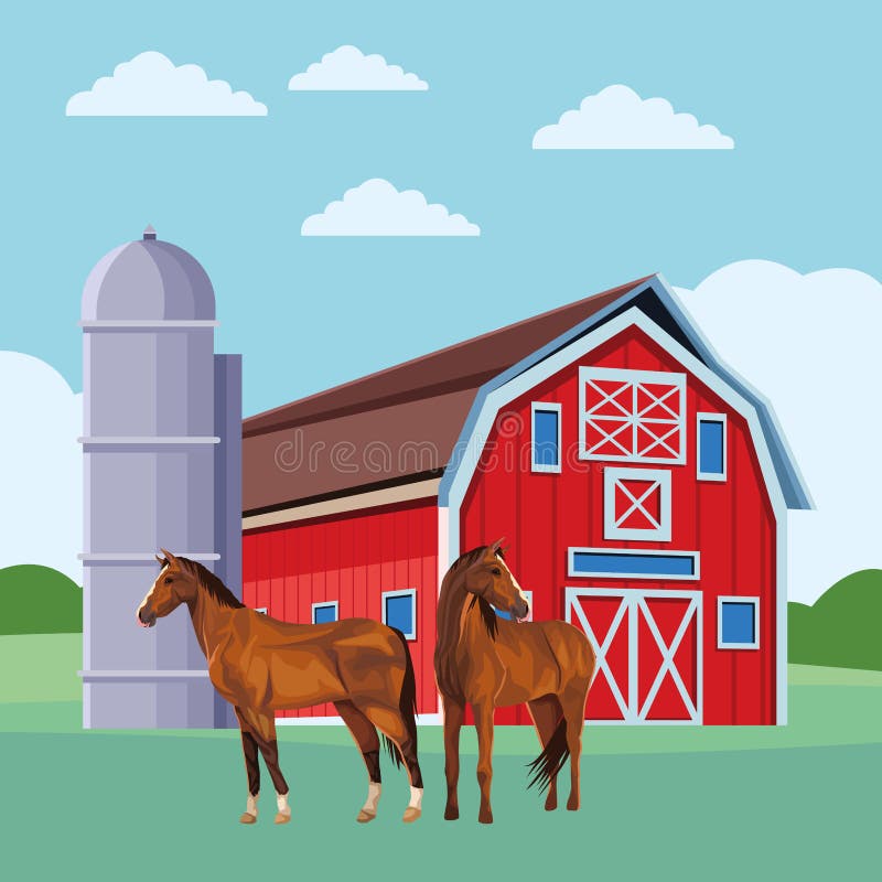 horse ranch clipart