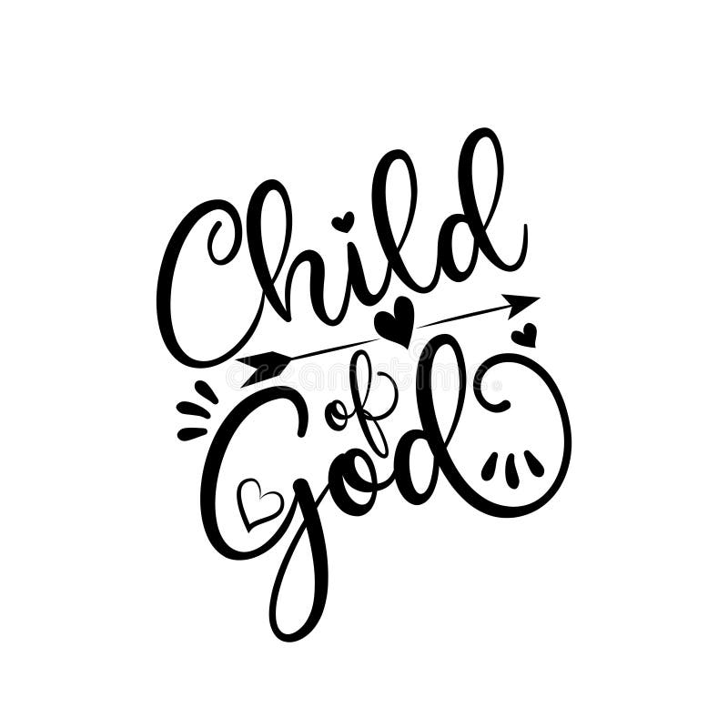 Barn till gud kalligrafi