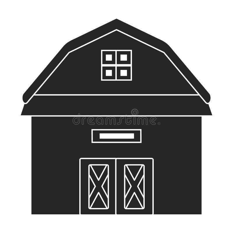 Old Black White Barn Stock Illustrations 1,003 Old Black White Barn