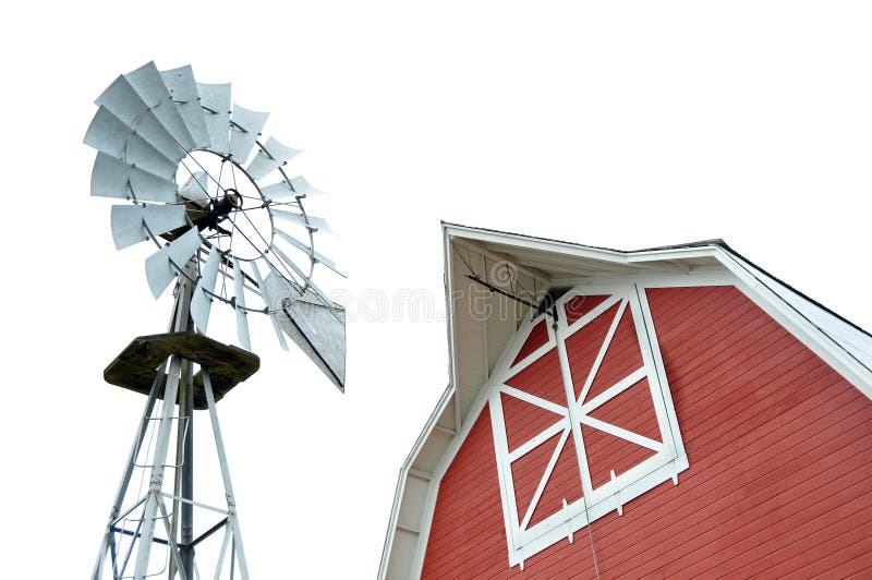 Barn and Windmill