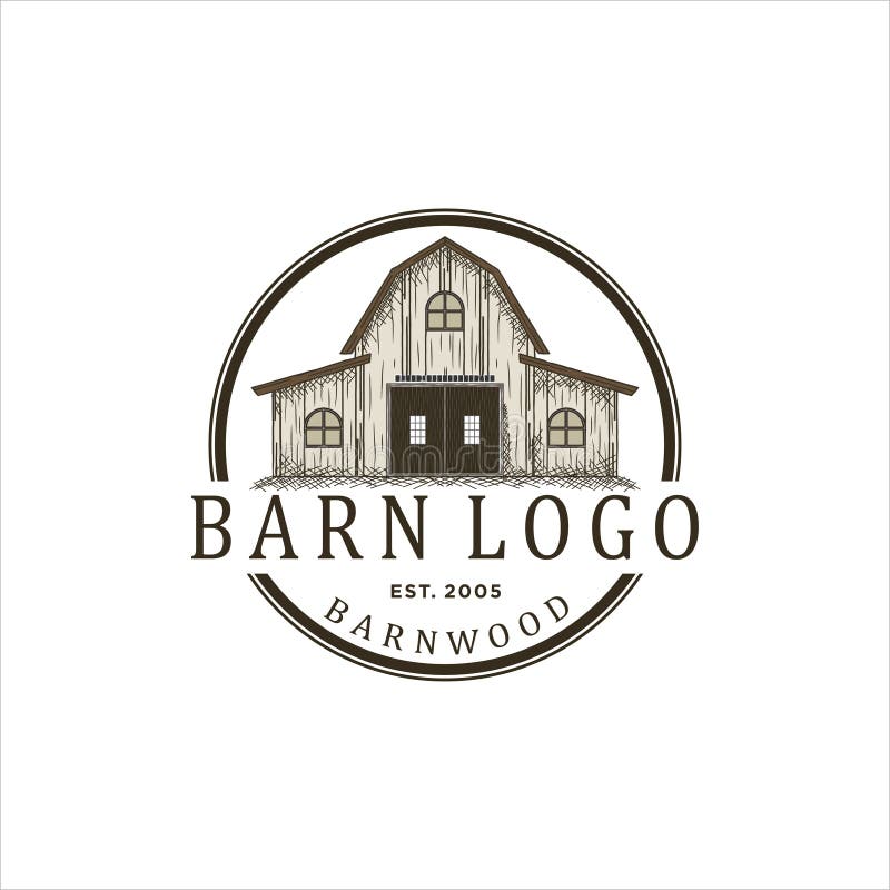 barn wood vintage logo design. barn wood vintage logo design