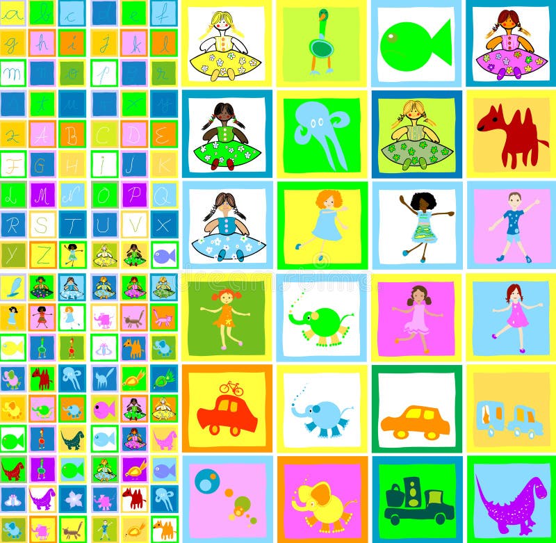 barnungar som leker världen stock illustrationer barnungar som leker världen stock illustrationer
