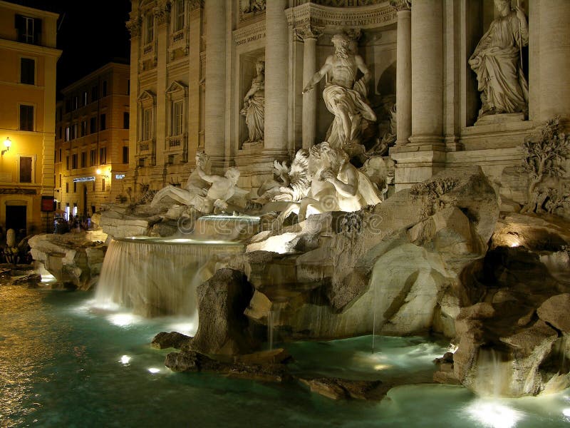 barock rome för springbrunnitaly mästerverk trevi arkivfoto barock rome för springbrunnitaly mästerverk trevi arkivfoto