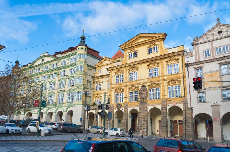 Download Barok domy w Prague zdjęcie stock editorial. Obraz złożonej z przeznacza - 57661233