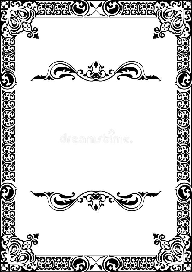 Barok kader vector illustratie. Illustration of krul 31593070