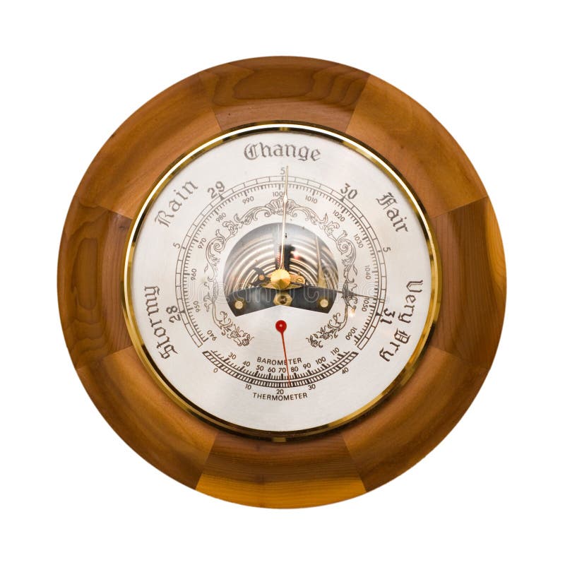 Barometer isolated