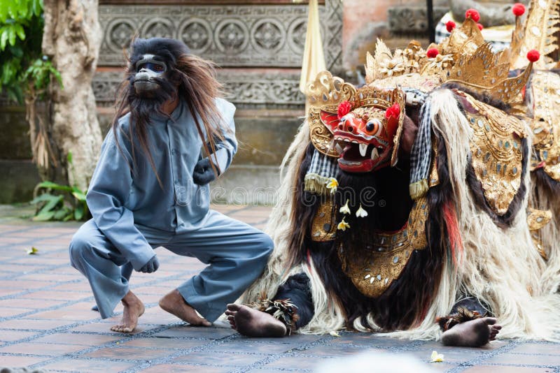 Barong y Kris Dance se realizan, Bali, Indonesia fotos de archivo Barong y Kris Dance se realizan, Bali, Indonesia fotos de archivo