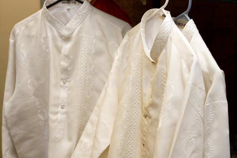 Barong Tagalog on hanger stock photo. Image of event 11172934