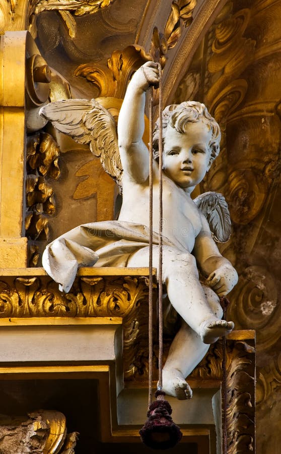 Baroque Baby Angel stock image. Image of gold, detail - 3433825