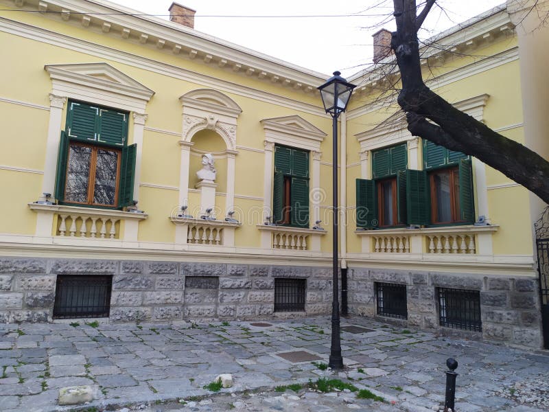 Baroque colourful architecture stock photos