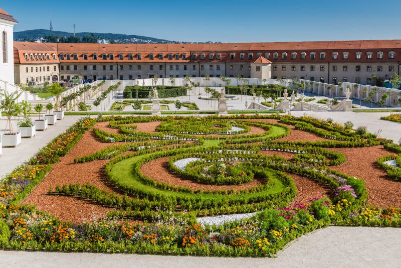 The baroque garden of Bratislava Castle