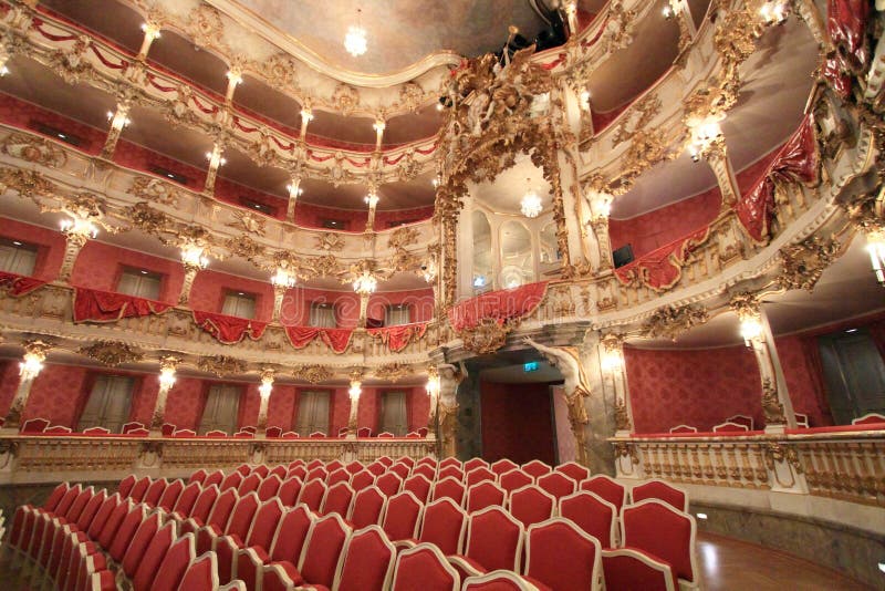Baroque opera house editorial stock photo. Image of interior - 34512613