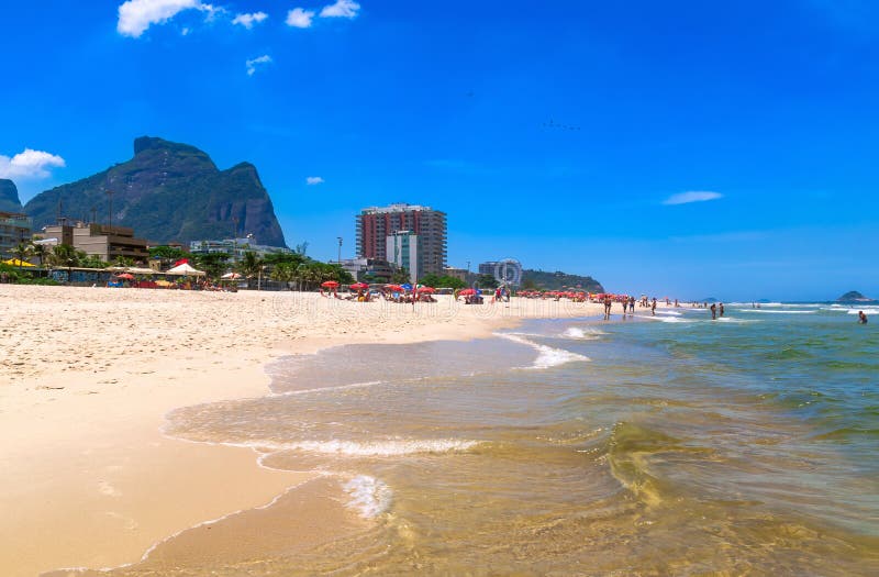 Barra da Tijuca beach, Rio de Janeiro royalty free stock photos Barra da Tijuca beach, Rio de Janeiro royalty free stock photos