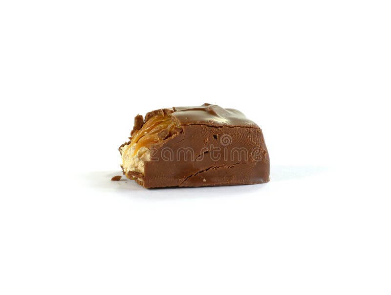 Barra de chocolate - isolada no fundo branco foto de stock Barra de chocolate - isolada no fundo branco foto de stock