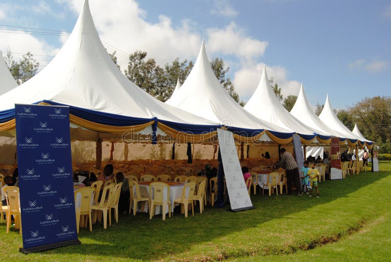 Barracas Nairobi Kenya da gestão do evento