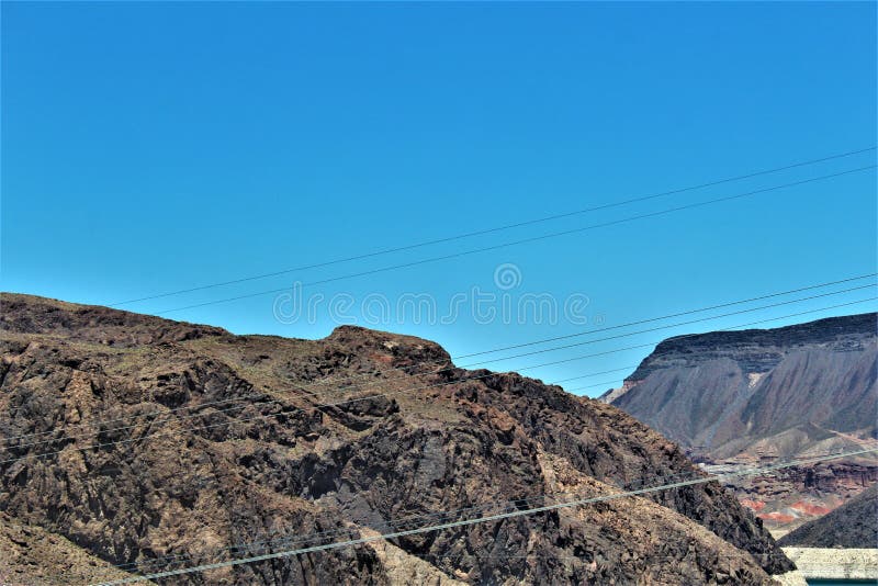 Barrage de Hoover, bureau de récupération, Clark County, Nevada/comté de Mohave Arizona, Etats-Unis images libres de droits Barrage de Hoover, bureau de récupération, Clark County, Nevada/comté de Mohave Arizona, Etats-Unis images libres de droits