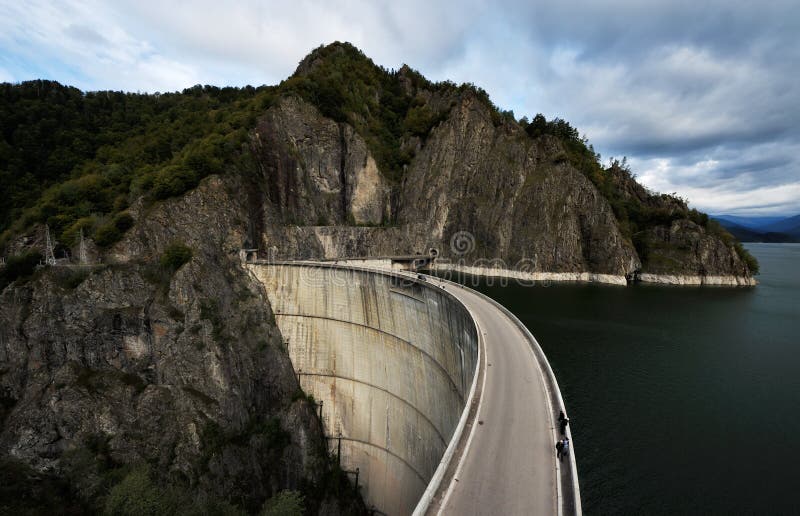 Barrage Vidraru in Romania, landscape. Barrage Vidraru in Romania, landscape