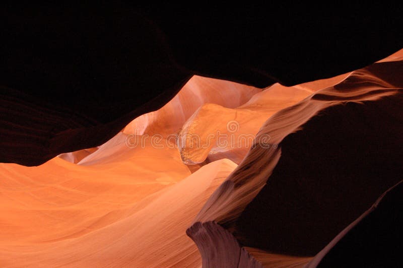 Shadows In the Antelope Canyon. Shadows In the Antelope Canyon