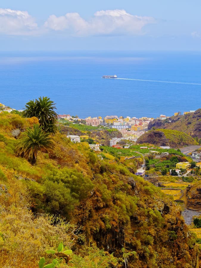 Barranco De Las Nieves, La Palma Stock Image - Image of atlantic, cruz ...