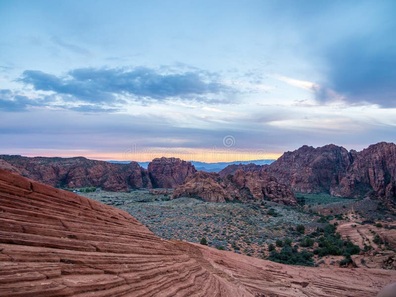 Scenic view of Snow Canyon state park in St. George, Utah. Scenic view of Snow Canyon state park in St. George, Utah