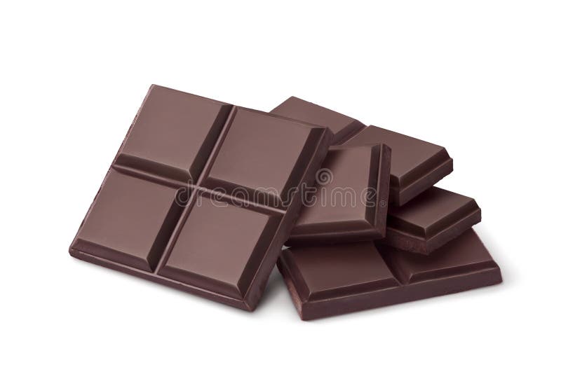 Barras de chocolate fotos de stock