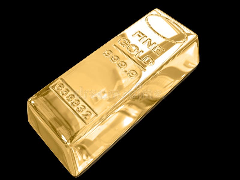 Isolated gold bars on black background. Isolated gold bars on black background.